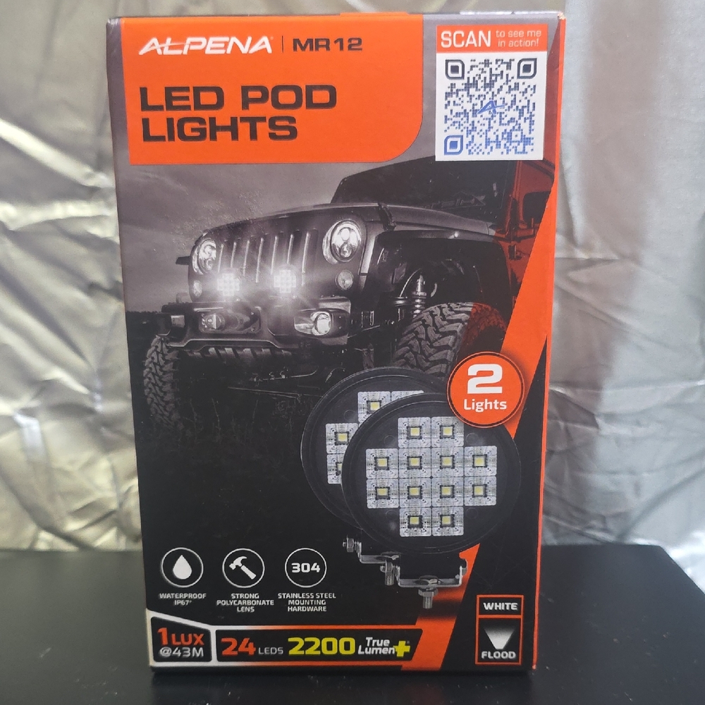 Alpena MR 12 LED Pod Lights - White